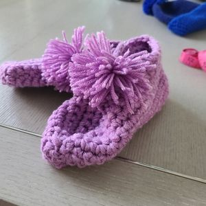 Crochet booties